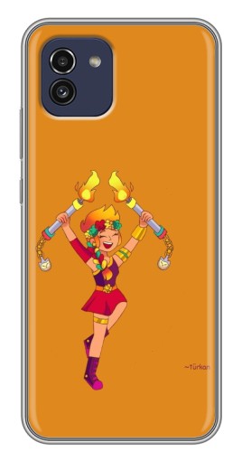 Чехол с картинкой "Амбер ликует" для Samsung Galaxy A03 (A035)