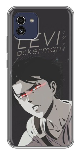 Чехол с картинкой "АОТ Леви" для Samsung Galaxy A03 (A035)
