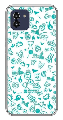 Чехол с принтом "Атрибутика Real Madrid" для Samsung Galaxy A03 (A035)