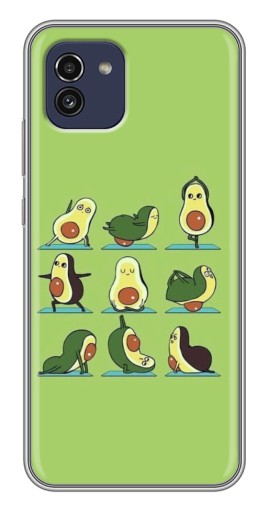 Чехол с печатью "Авокадо Йога" для Samsung Galaxy A03 (A035)