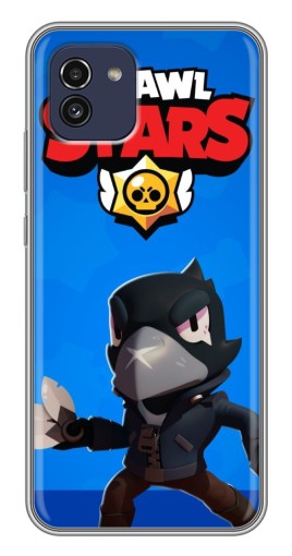 Чехол с печатью "Боевой Crow" для Samsung Galaxy A03 (A035)