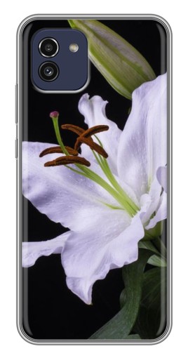 Силиконовый чехол с изображением "Большая лилия" для Samsung Galaxy A03 (A035)