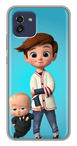 Чехол с картинкой "Boss and Boy" для Samsung Galaxy A03 (A035)