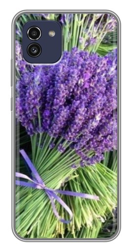 Чехол с картинкой "Букет лаванды" для Samsung Galaxy A03 (A035)