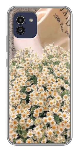Чехол с принтом "Букет ромашек" для Samsung Galaxy A03 (A035)