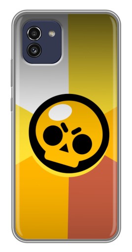 Силиконовый чехол с изображением "Череп Бравл Старс" для Samsung Galaxy A03 (A035)