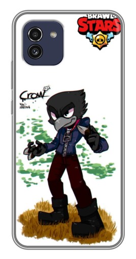 Чехол с картинкой "Crow" для Samsung Galaxy A03 (A035)