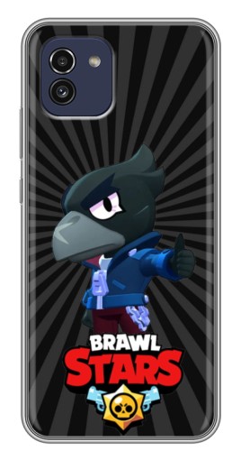 Чехол с картинкой "Crow Brawl Stars" для Samsung Galaxy A03 (A035)