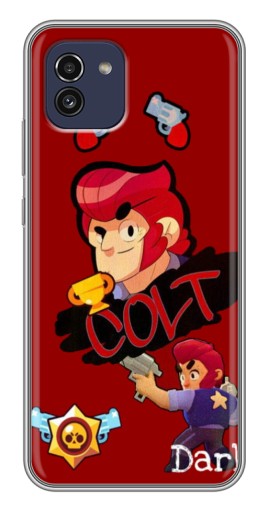 Силиконовый чехол с изображением "Dark Colt" для Samsung Galaxy A03 (A035)