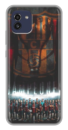 Силиконовый чехол с изображением "FCB Campeones" для Samsung Galaxy A03 (A035)