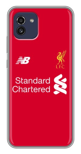 Чехол с картинкой "Форма Liverpool" для Samsung Galaxy A03 (A035)