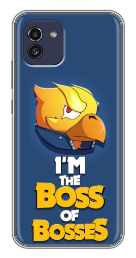 Силиконовый чехол с изображением "Gold Boss" для Samsung Galaxy A03 (A035)