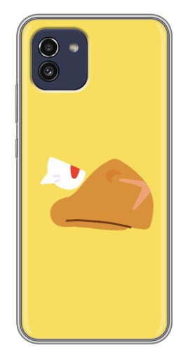 Чехол с картинкой "Gold Crow" для Samsung Galaxy A03 (A035)