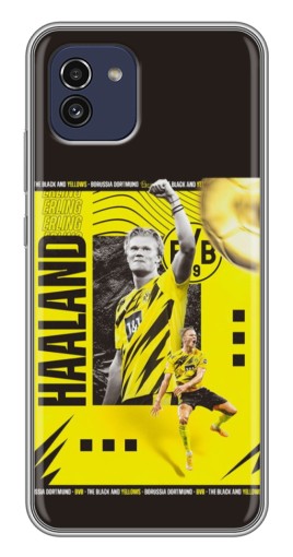 Чехол с картинкой "Golden Haaland" для Samsung Galaxy A03 (A035)