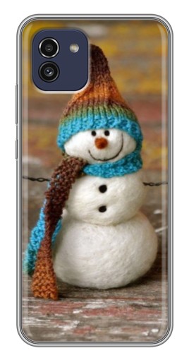Чехол с печатью "Игрушечный снеговик" для Samsung Galaxy A03 (A035)