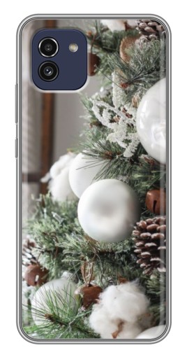 Чехол с печатью "Игрушки на елке" для Samsung Galaxy A03 (A035)