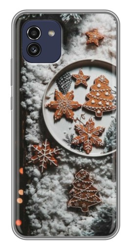 Чехол с принтом "Имбирные пряники" для Samsung Galaxy A03 (A035)