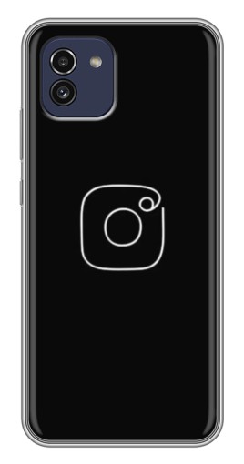 Силиконовый чехол с изображением "Инстаграм" для Samsung Galaxy A03 (A035)
