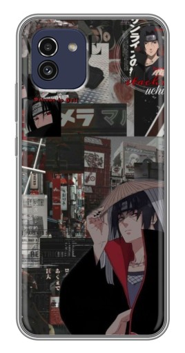 Чехол с картинкой "Итачи комиксы" для Samsung Galaxy A03 (A035)