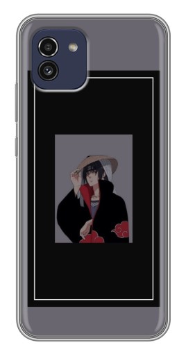 Чехол с картинкой "Итачи в рамке" для Samsung Galaxy A03 (A035)
