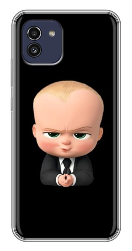 Силиконовый чехол с изображением "Хитрый Босс" для Samsung Galaxy A03 (A035)