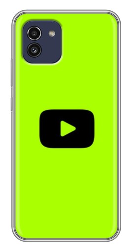 Чехол с принтом "Кнопка Ютуба" для Samsung Galaxy A03 (A035)