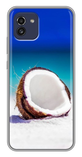 Чехол с печатью "Кокос на пляже" для Samsung Galaxy A03 (A035)