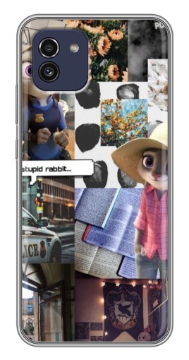 Чехол с картинкой "Коллаж Джуди" для Samsung Galaxy A03 (A035)