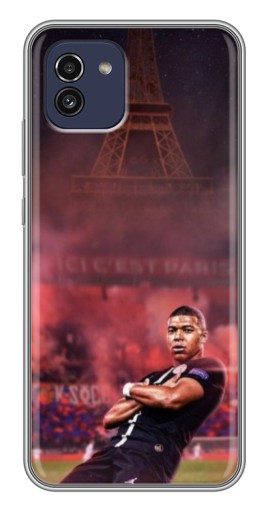 Силиконовый чехол с изображением "Король ПСЖ Мбаппе" для Samsung Galaxy A03 (A035)