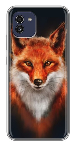 Чехол с печатью "Красивая лиса" для Samsung Galaxy A03 (A035)