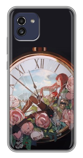Чехол с печатью "Курису  в часах" для Samsung Galaxy A03 (A035)