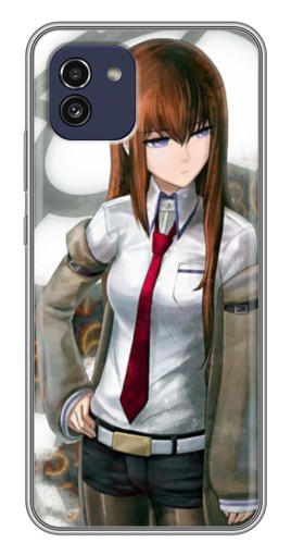 Силиконовый чехол с изображением "Курису математик" для Samsung Galaxy A03 (A035)