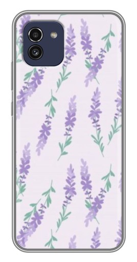 Чехол с картинкой "Лавандовый фон " для Samsung Galaxy A03 (A035)