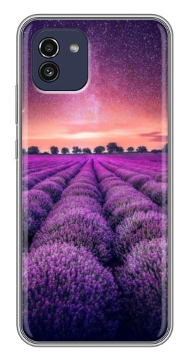 Чехол с печатью "Лавандовое поле" для Samsung Galaxy A03 (A035)
