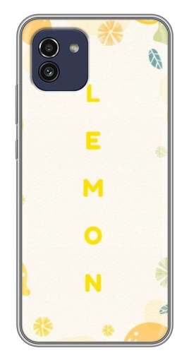 Силиконовый чехол с изображением "Lemon" для Samsung Galaxy A03 (A035)