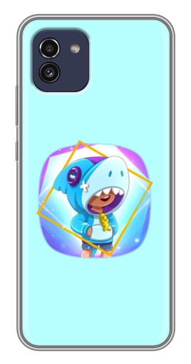 Чехол с картинкой "Леон Акула" для Samsung Galaxy A03 (A035)