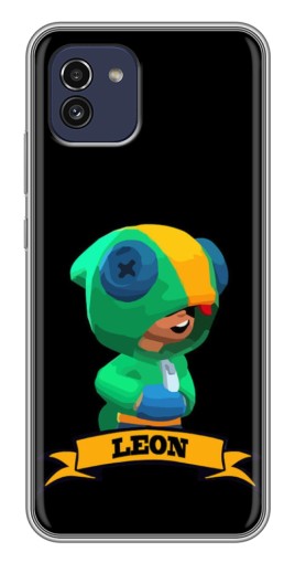 Чехол с печатью "LEON" для Samsung Galaxy A03 (A035)