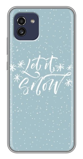 Чехол с печатью "Let it Snow" для Samsung Galaxy A03 (A035)