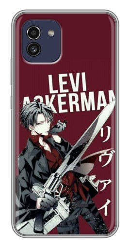 Чехол с картинкой "levi Ackerman" для Samsung Galaxy A03 (A035)