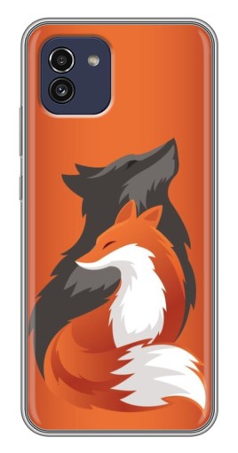 Чехол с печатью "Лиса ART" для Samsung Galaxy A03 (A035)