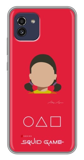 Чехол с картинкой "Лицо куклы" для Samsung Galaxy A03 (A035)