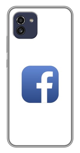 Чехол с печатью "Лого Фейсбук" для Samsung Galaxy A03 (A035)