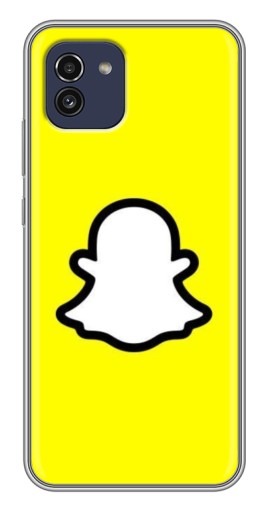 Чехол с печатью "Лого Snapchat" для Samsung Galaxy A03 (A035)
