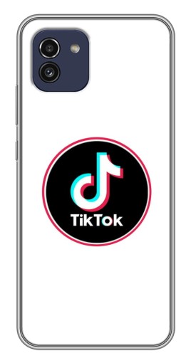 Чехол с печатью "Лого Тик Ток" для Samsung Galaxy A03 (A035)