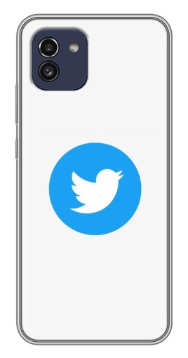 Чехол с печатью "Лого Твиттера" для Samsung Galaxy A03 (A035)