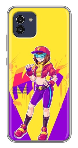 Силиконовый чехол с изображением "Макс Бравл Старс" для Samsung Galaxy A03 (A035)