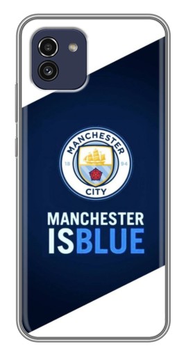 Чехол с печатью "Manchester is Blue" для Samsung Galaxy A03 (A035)