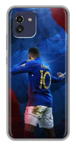 Силиконовый чехол с изображением "Мбаппе в Франции" для Samsung Galaxy A03 (A035)