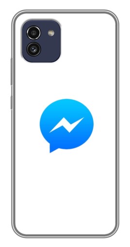 Чехол с печатью "messenger logo" для Samsung Galaxy A03 (A035)