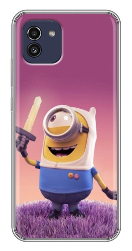 Силиконовый чехол с изображением "Миньон с мечом" для Samsung Galaxy A03 (A035)